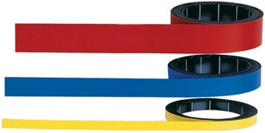 Magnetoplan magnetoflex-Band, Farbe weiß, Breite 15 mm, Länge 1 m